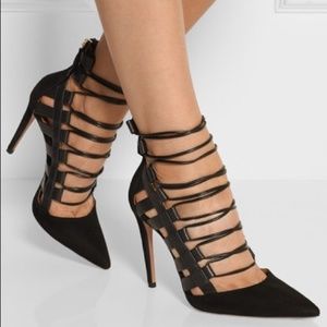 Aquazzura "Amazon" wrap heels
